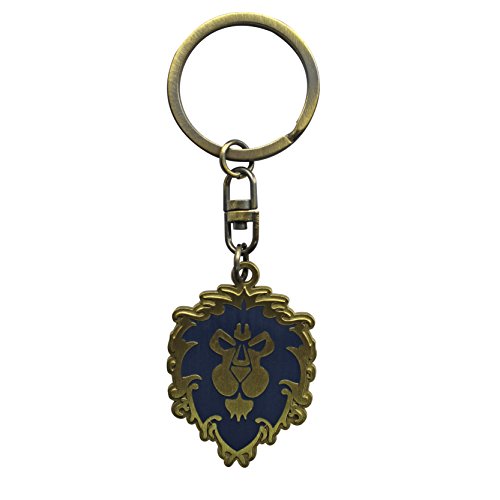 ABYSTYLE World of Warcraft Alliance Metal Keychain MMORPG Online Video Game WoW Accessories Gift