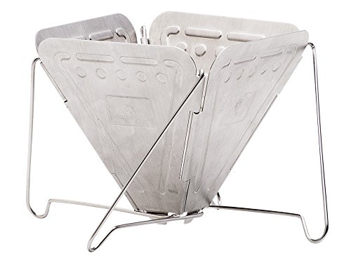 Snow Peak Collapsible Coffee Drip - Durable & Portable Pour-Over Coffee Gear - Stainless Steel Coffee Dripper for Camping & Backpacking Trips - Foldable for Easy Packing