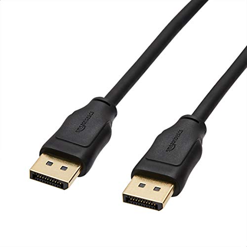 Amazon Basics DisplayPort to DisplayPort 1.2 Cable with 4K@60Hz, 2K@165Hz, 2K@144Hz Video Resolution, 10 Feet for Personal Computer