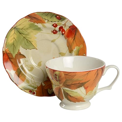 222 Fifth Harvest Festival Cream Cup & Saucer