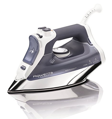 Rowenta DW8080 Professional Micro Steam Iron Stainless Steel Soleplate with Auto-Off, 1700-Watt, 400-Hole, Blue (Renewed)