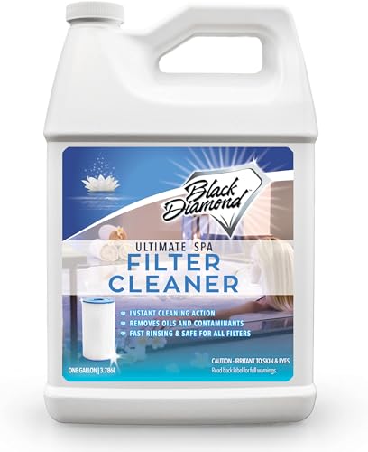 Black Diamond Stoneworks Ultimate Spa Filter Cleaner Fast-Acting Spray. Works Instantly on Hot Tub & Pool Filters Leaving Behind no Sticky Residue. Prolongs Filter Life and Pool Equipment. No Soaking
