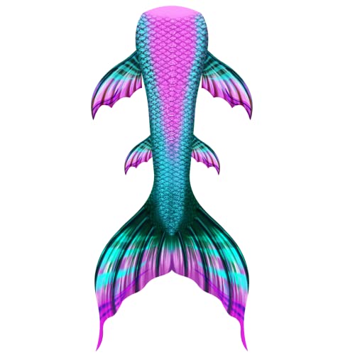 FOLOEO Mermaid Tails for Swimming, Mermaid Swimsuit Costume Set Bathing Suits for Adult & Teen（No Monofin & Support Plate