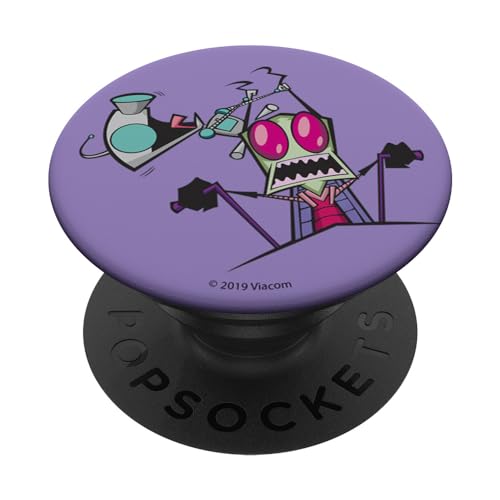 Invader Zim Gir And Zim Antennae Pull PopSockets Standard PopGrip