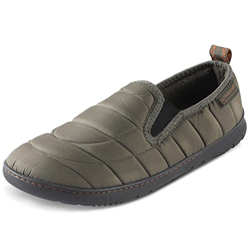 LazyStep Men's Water-resistant Slippers with Cozy Memory Foam, Slip On Indoor Outdoor House Shoes