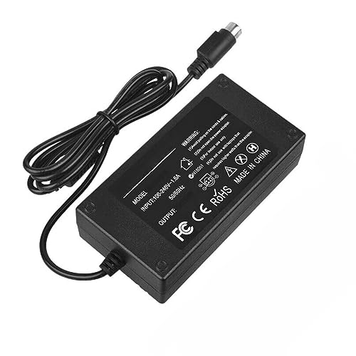 Marg 4-Pin DIN AC Adapter Replacement for Synology DiskStation ST-C-120-12000833CT MBA50208 EA11001E-120 MicroBattery, DS916+ DS918+ DS409 DS409+R1 DS415 DS408 NAS Server EA1100E-120 LI SHIN 100W