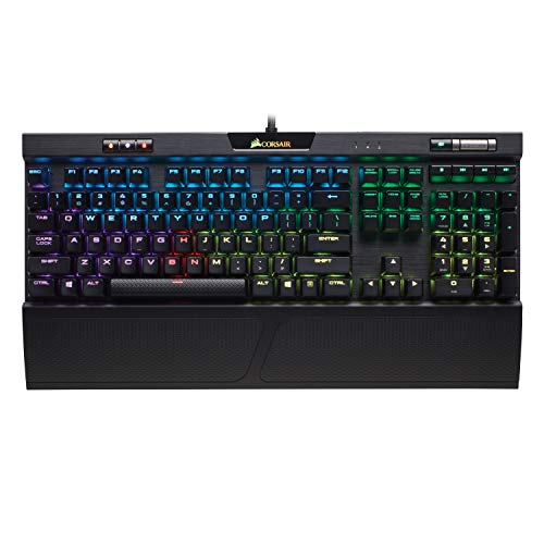 Corsair K70 RGB MK.2 Mechanical Gaming Keyboard - USB Passthrough & Media Controls - Tactile & Quiet- Cherry MX Brown - RGB LED Backlit (CH-9109012-NA)