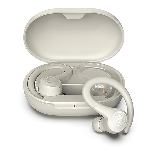JLab Go Air Sport, Wireless Workout Earbuds Featuring C3 Clear Calling, Secure Earhook Sport Design, 32+ Hour Bluetooth Playtime, and 3 EQ Sound Settings (Sand)