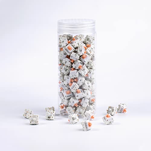 Holy Panda Mechanical Keyboard Switch, 3Pin, 67g Extended Spring, Enhance Tactile Plate Mounted MX Switch(100 Pack)