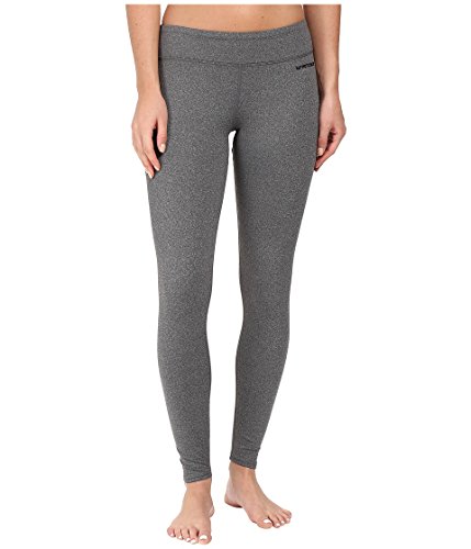 Hot Chillys Women's Micro-Elite Chamois Ankle Tights | Midweight Warm Quick-Drying Body Fit Long Thermal Underwear Bottoms, Granite, Size: M