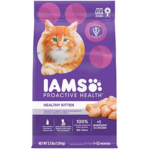IAMS Proactive Health Healthy Kitten Dry Cat Food with Chicken, 3.5 lb. Bag