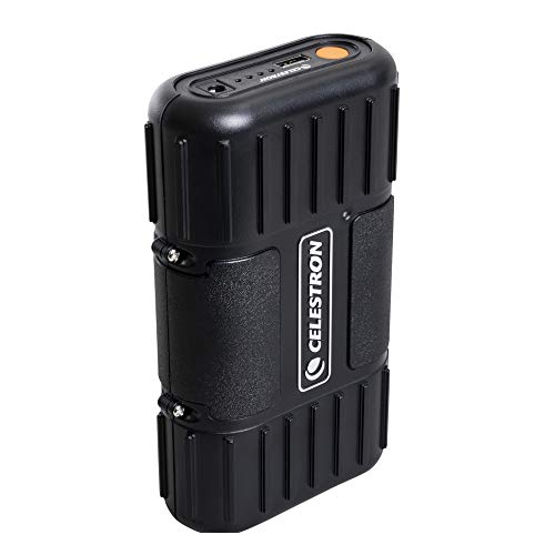 Celestron - PowerTank Lithium LT Telescope Battery – Rechargeable Portable 12V Power Supply for Computerized Telescopes - 8 Hour capacity/73.3 Wh - 1 USB Ports