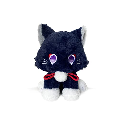 CALEMBOU Kawaii Plush Pillow Scaramouche Wanderer Cat Plush Cute Stuff 10' Soft Stuffed Animals Collectible Scarameow Plush Toys Gift for Fans (Scara Cat)