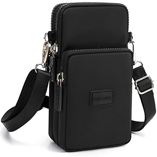 YINHEXI Small Crossbody Bags Purses for Women, Crossbody Handbags Cell Phone Wallet Travel Purse, Shoulder Bag (Black)