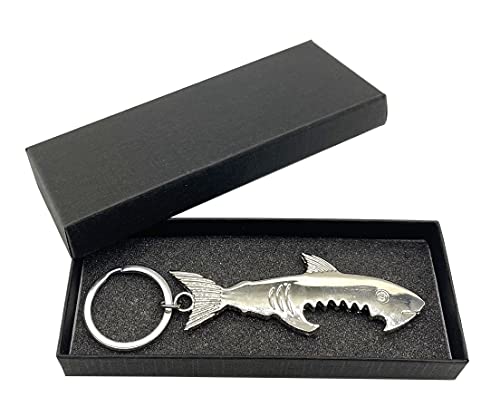 Dafensoy Creative Shark Bottle Opener Keychain Pendant Small Gift Holiday Gift Jewelry Accessories,3inch