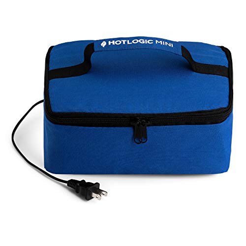 HOTLOGIC Mini Portable Oven - Food Warmer and Heater – Lunch Box for Office, Travel, Potlucks, and Home Kitchen (Blue)