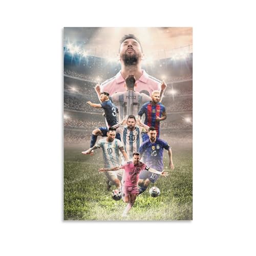 DESHVA Lionel Poster Messi Canvas Print Poster Unframe:12x18inch(30x45cm)