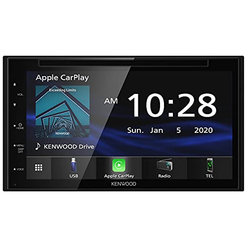 KENWOOD DDX57S Double Din DVD Car Stereo with Apple Carplay and Android Auto, 6.8 Inch Touchscreen, Bluetooth, Backup Camera Input, Subwoofer Out, USB Port, A/V Input, FM/AM Car Radio