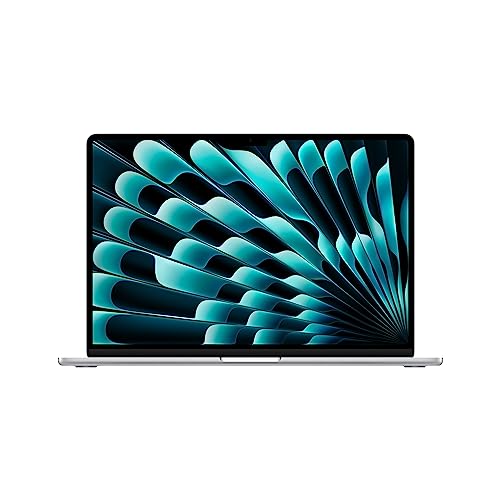 Apple 2023 MacBook Air Laptop with M2 chip: 15.3-inch Liquid Retina Display, 8GB Unified Memory, 256GB SSD Storage, 1080p FaceTime HD Camera, Touch ID. Works with iPhone/iPad; Silver