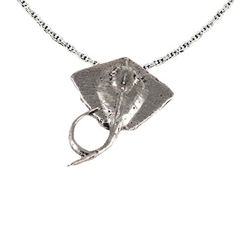 Antique Pewter Sting Ray Pendant S077PEN