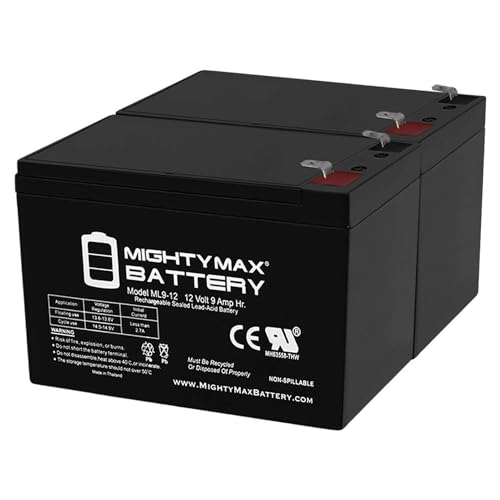 Mighty Max Battery 12V 9Ah SLA Replacement Battery for CyberPower CP1500PFCLCD - 2 Pack
