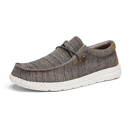 Bruno Marc Mens Slip-on Stretch Loafers Casual Shoes Lightweight Comfortable Boat Shoes, Brown - 12 (Breeze)