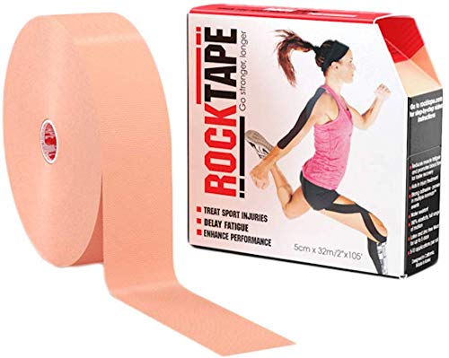RockTape 85516 Athletic Tapes & Wraps, Beige, 2' x 105' (5cm x 32m)