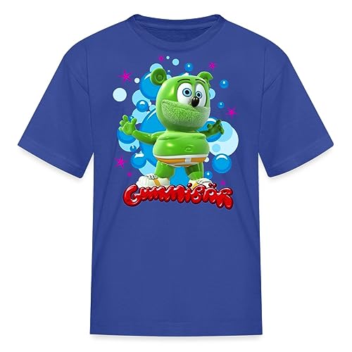 Spreadshirt Gummibär Gummy Bear Song Official License Kids' T-Shirt, S, Royal Blue