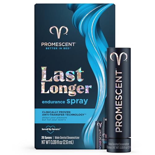 Promescent Desensitizing Delay Spray for Men Clinically Proven to Help You Last Longer in Bed - Better Maximized Sensation + Prolong Climax for Him, 2.6 ml