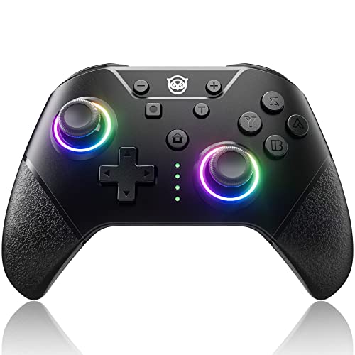NYXI Chaos swith controller with Hall Joystick, switch pro controller wireless for Nintendo Switch/Lite/OLED, Hall Effect Controller with RGB Light, Programmable, Turbo, Vibration, Wake Up