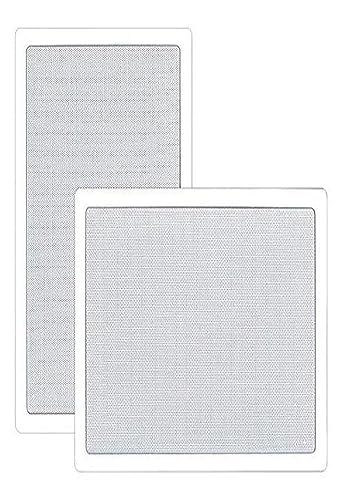 Pyle 150 Watts 5.25'' In-Wall / In-Ceiling Stereo Speakers - 2-Way Flush Mount Stereo Sound Speakers | 5-1/4'' Midbass Speaker - White (Pair)