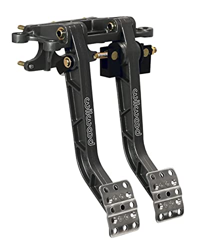 Wilwood 340-11295 Brake Pedal (Adjustable Dual/Clutch; Forward Swing Mount), 1 Pack