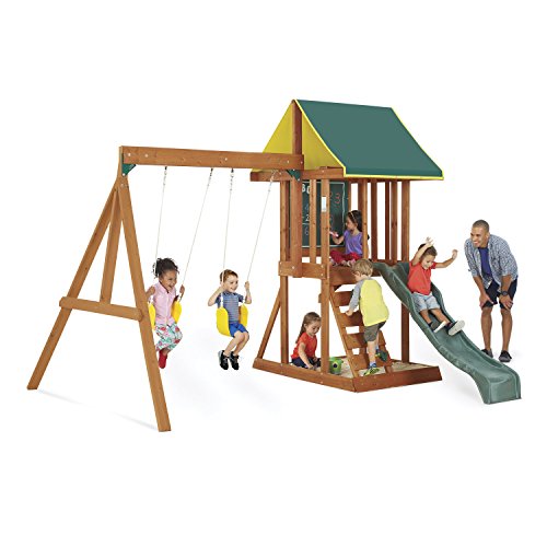 KidKraft Appleton Wooden Swing Set, (Amazon Exclusive)