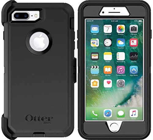 OtterBox Defender Series Case & Holster for iPhone 8 PLUS & iPhone 7 PLUS - Non-Retail Packaging - Black