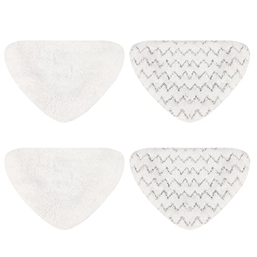 Wisorder 4 Pack Replacement Pads for Bissell PowerEdge and PowerForce Lift-Off Steam Mop 2078, 2165, 20781 Series, Bissel Poweredge Liftoff Pads