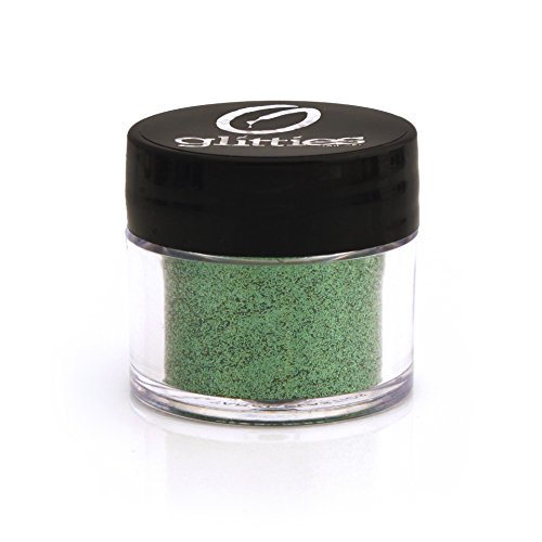 GLITTIES - Jade Green - Cosmetic Grade Extra Fine (.006') Loose Glitter Powder Safe for Skin! Perfect for Makeup, Body Tattoos, Face, Hair, Lips, Soap, Lotion, Nail Art - (10 Gram Jar)