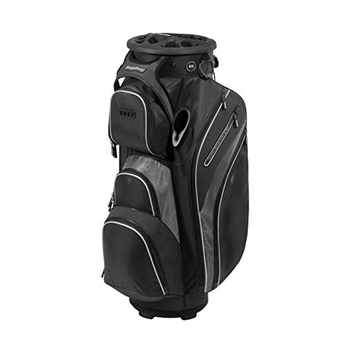 Bag Boy Revolver XP Golf Cart Bag, 14 Way 360⁰ Rotating Top with Full Length Individual Dividers, External Putter Tube, 9 Pockets
