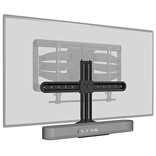 Sanus Soundbar Mount for Sonos Beam - Height Adjustable Up to 12' & Designed to Work with Any TV - Custom Fit to The Beam for Optimal Audio Performance