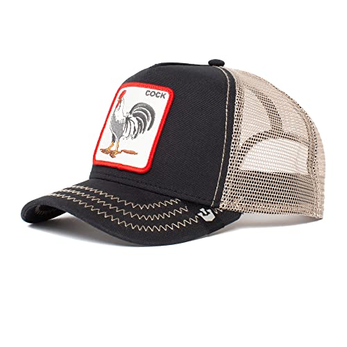 Goorin Bros. The Farm Original Core Unisex Adjustable Snapback Trucker Hat, Black (Cock), One Size