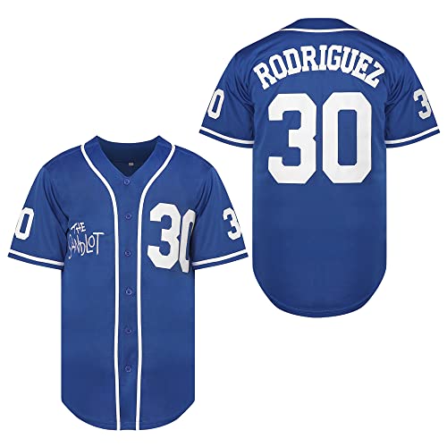MNMN The Sandlot Benny Jersey The Jet Rodriguez Michael Squints Palledorous Alan Yeah-Yeah McClennan Movie Baseball Jersey