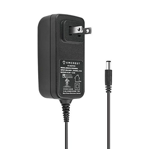 Amcrest US Standard 12V DC Power Supply (Black)