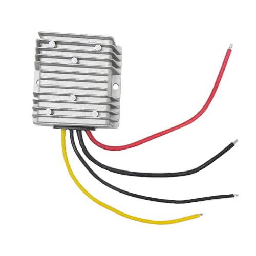 24V Voltage Stabilizer DC-DC Automatic Step Up Down Regulator 10V-36V to 24V Buck Boost Power Converter for GolfCart Motor Car Truck Vehicle Boat Solar E-Bike LED (6A-144W)