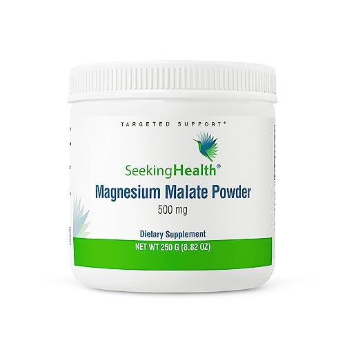 Seeking Health Magnesium Malate Powder - Mineral Supplement Supports Bone Health & Muscle Health - Formula with Dimagnesium Malate to Support Absorption - 500 mg, 100 Servings