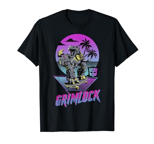 Transformers Grimlock Skater Beach Paradise Color Pop Logo T-Shirt