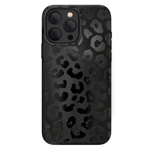 Velvet Caviar Designed for iPhone 15 PRO MAX Case Women [8ft Shockproof] Compatible with MagSafe - Cute Girly Protective Designer Phone Cases - Black Leopard Cheetah Print