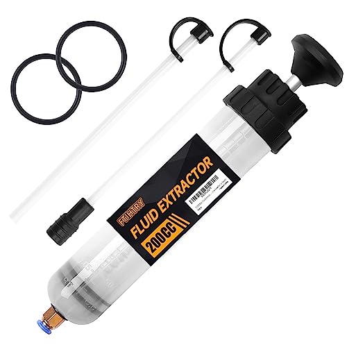 FTIHTRY Fluid Extractor, Extraction&Fill Pump,Fluid Syringe Pump Manual Suction Vacuum Fuel Car Transfer (200cc)