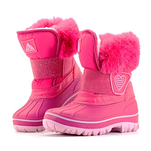 Nova Mountain Boys Girls Little Kids Winter Snow Boots,NF NFWB118 Fuchsia 8