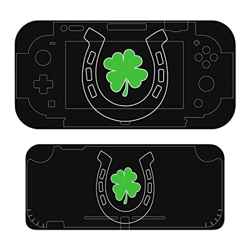 Clover Shamrock Horseshoes Switch Skin Sticker Full Wrap Cover Decal Protective Film Sticker for Switch Lite