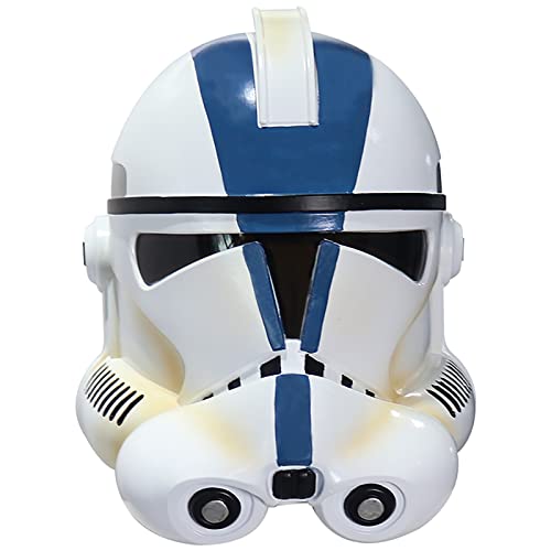 nezababy SW Mando Helmet Sith Jet Troopers Darth Vader Clone Troopers Helmet Full Head Mask Collectible (Blue Storm Trooper)