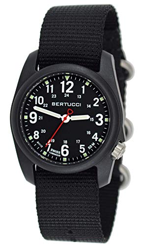 Bertucci DX3 Field Watch 11015 - Black Dial / Black Case / Black Band